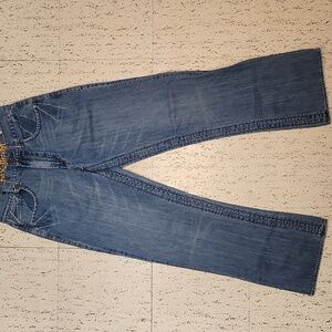 Fox Duster Blue Straight Leg Baggy Fit Jeans Vintage Y2K